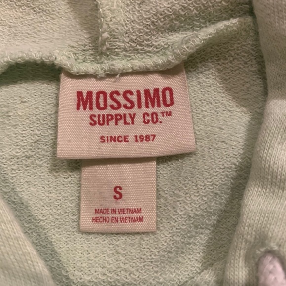 Mint off the shoulder sweatshirt - Picture 2 of 2